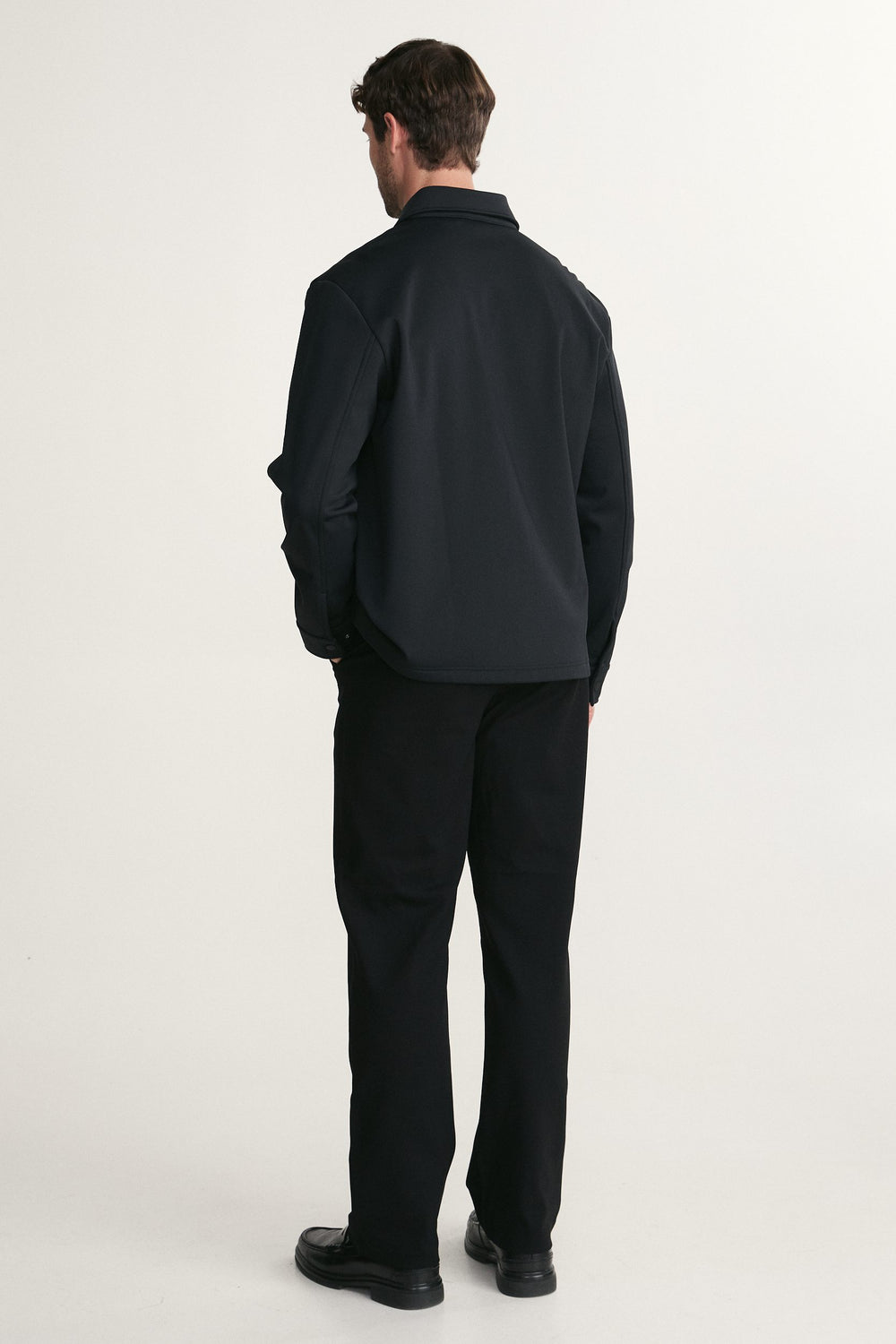 Comfort fit stretch overshirt