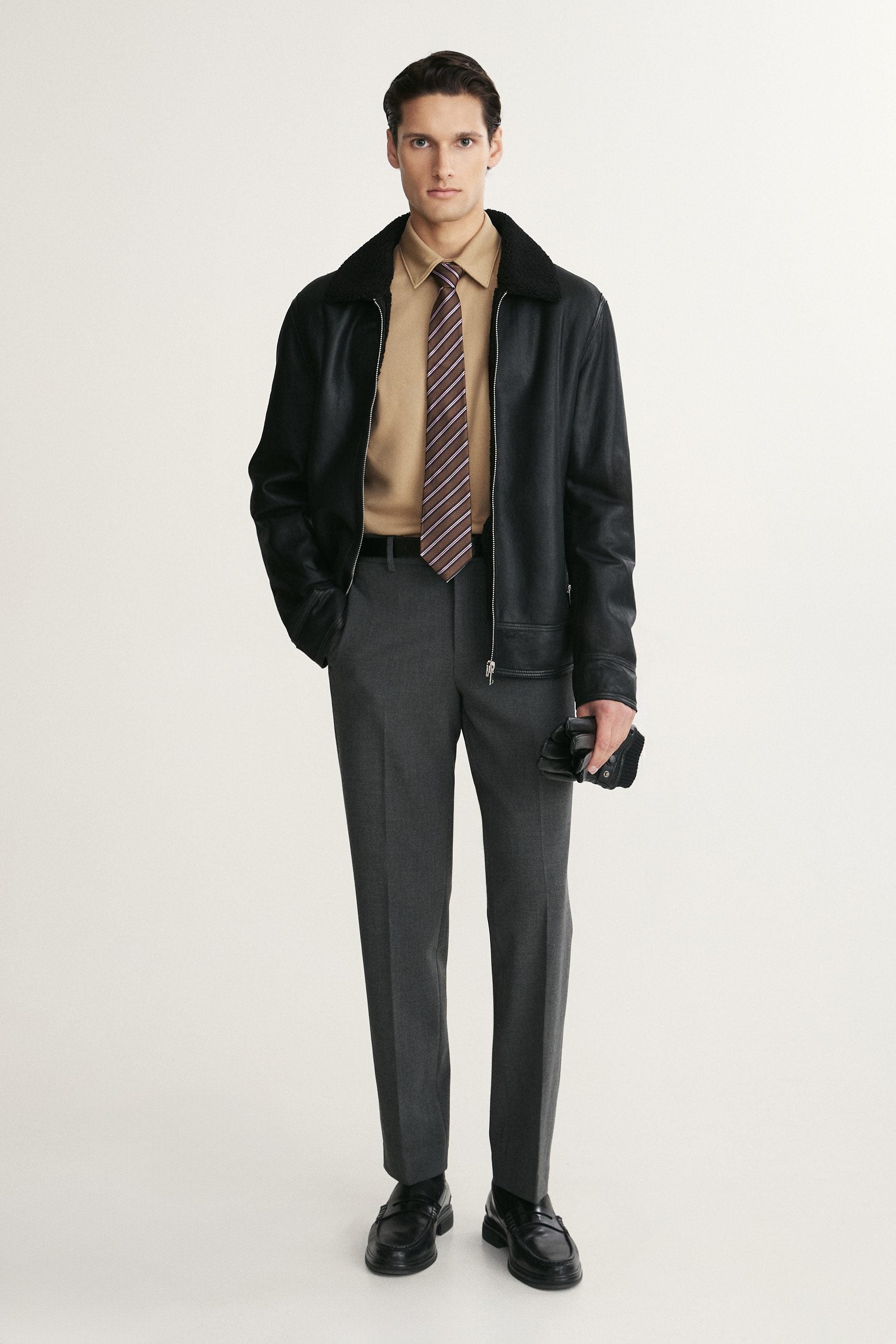 Mercerized cotton Extra-fitted jersey shirt