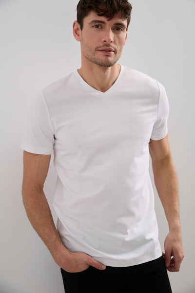 Basic v neck t shirt TRISTAN Canada