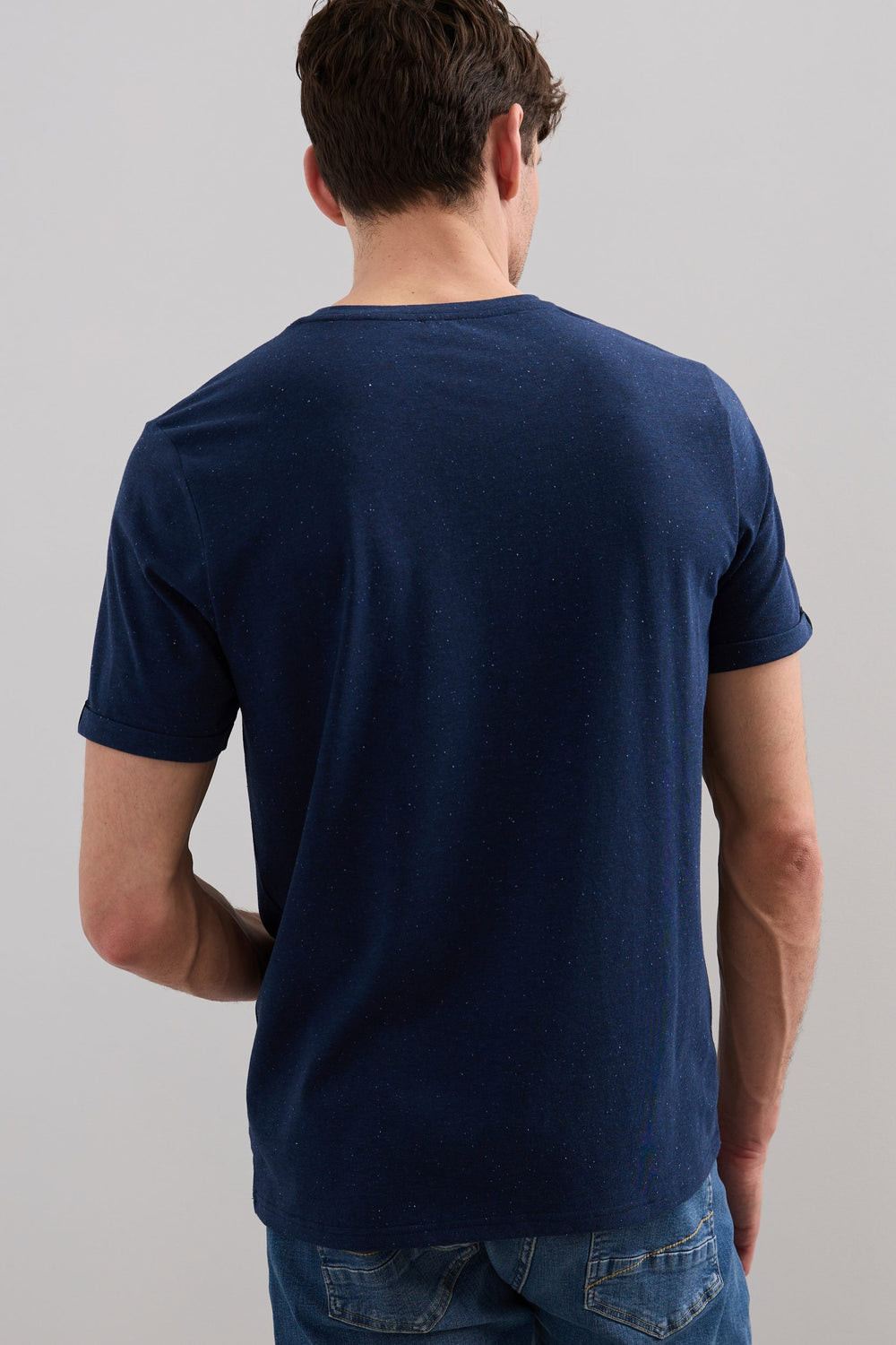 Short Sleeve Knobed Jersey T-Shirt