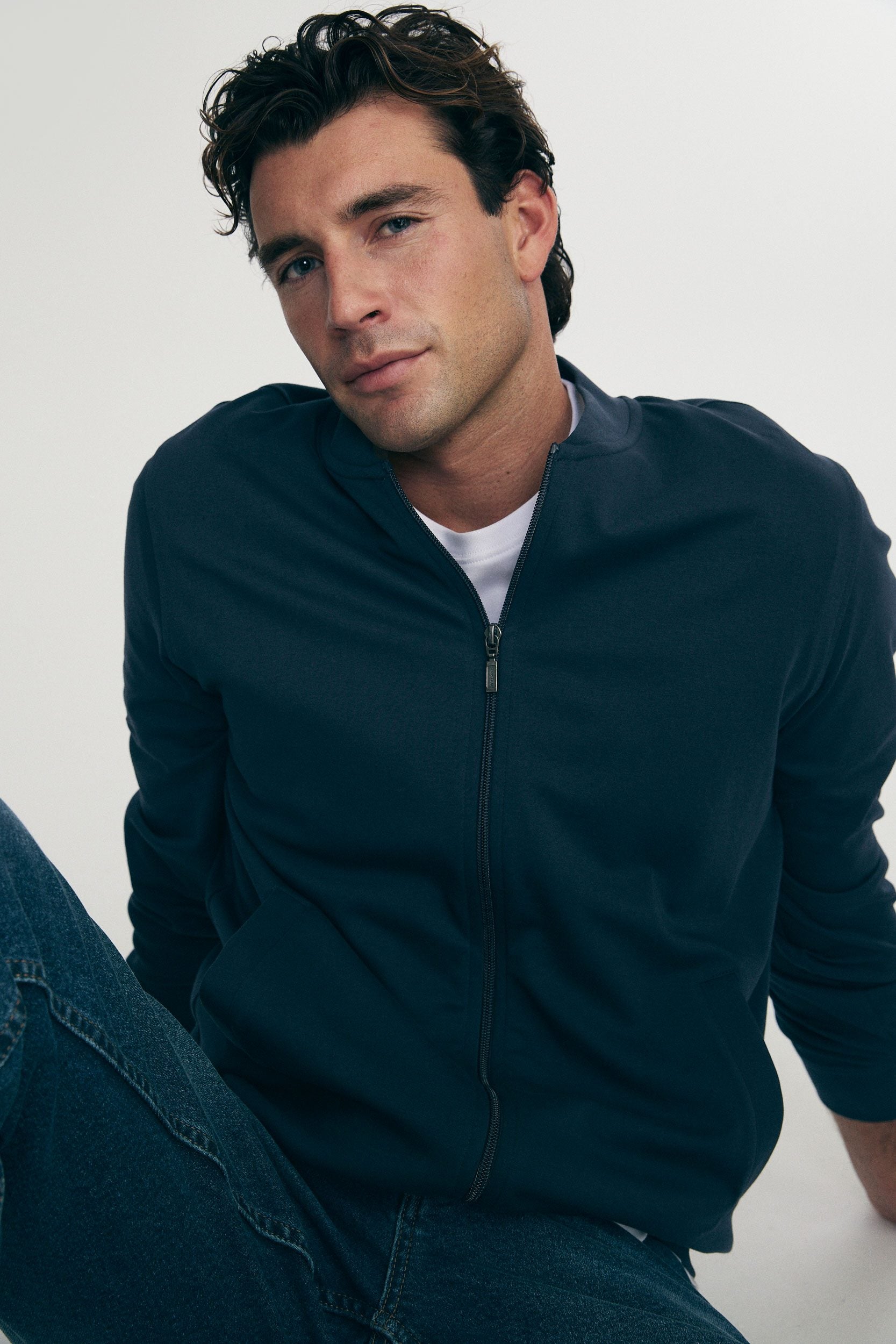 Cardigan en coton pima