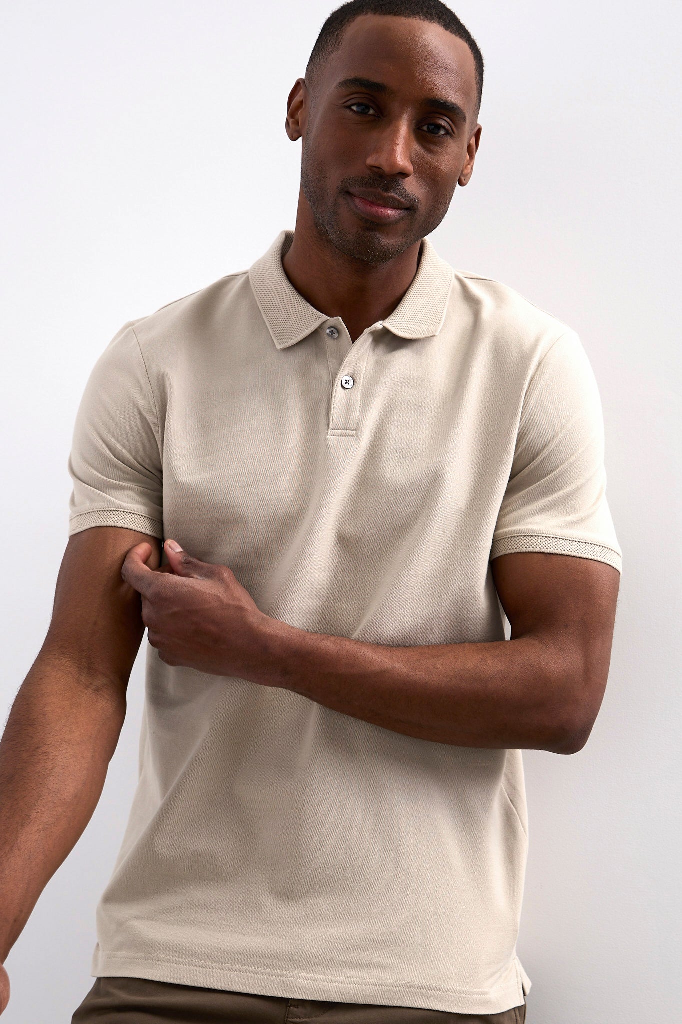 Polo avec détail au col