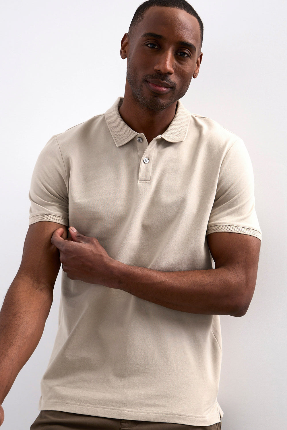 Polo avec détail au col