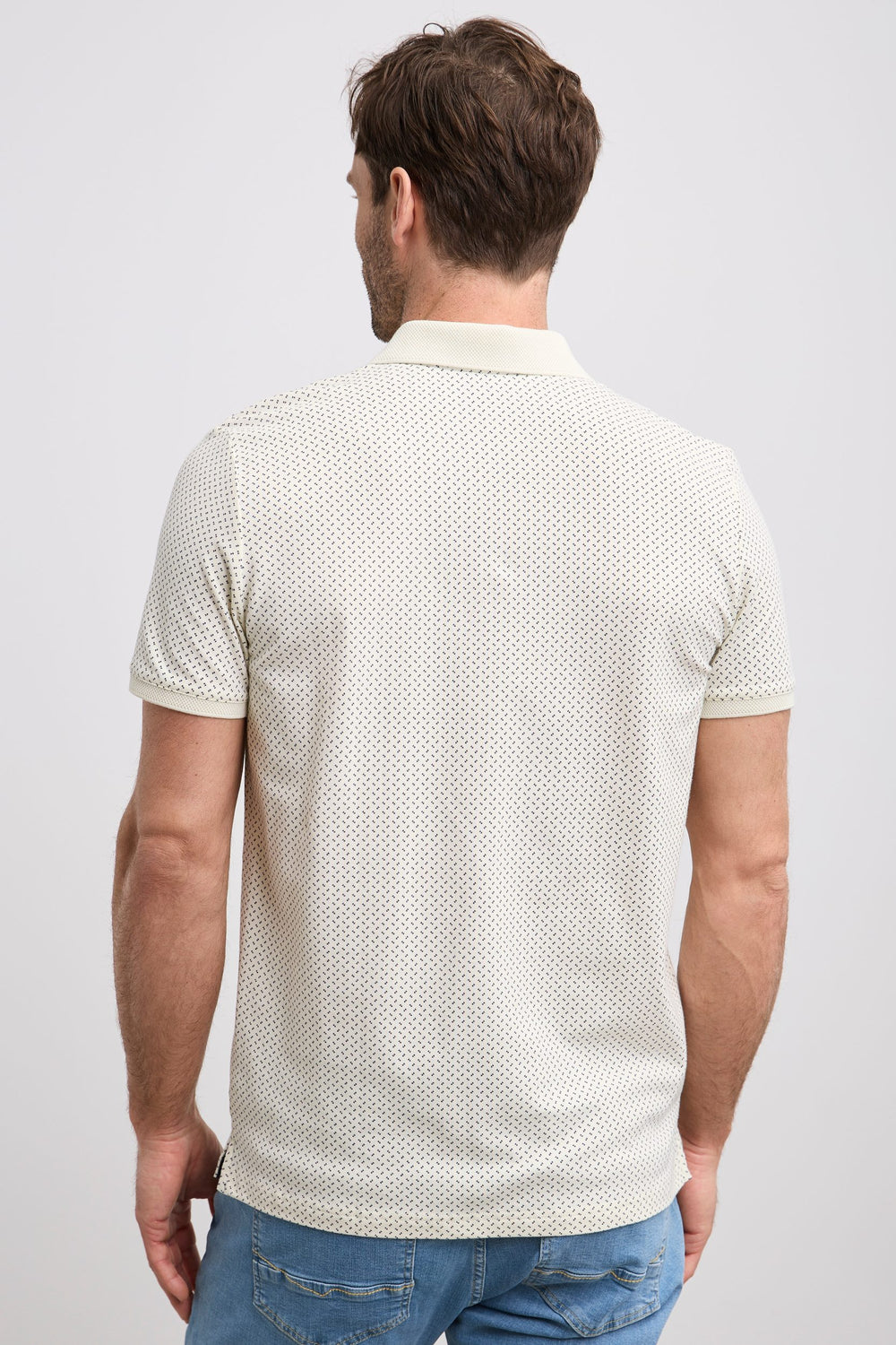 Polo imprimé avec détail au col
