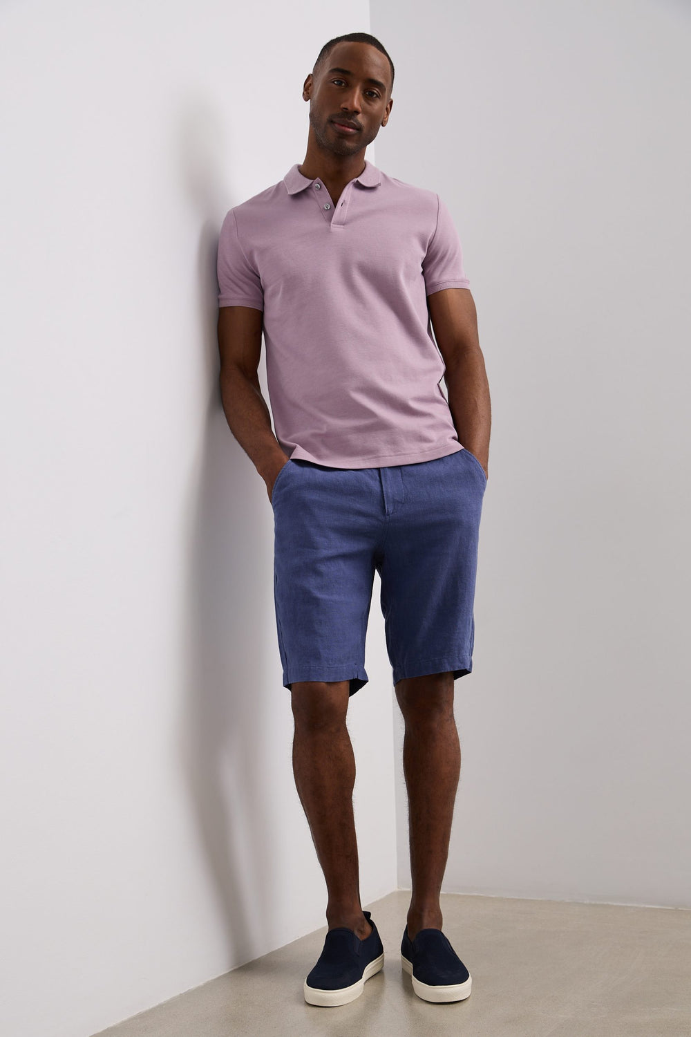 Polo with collar detail