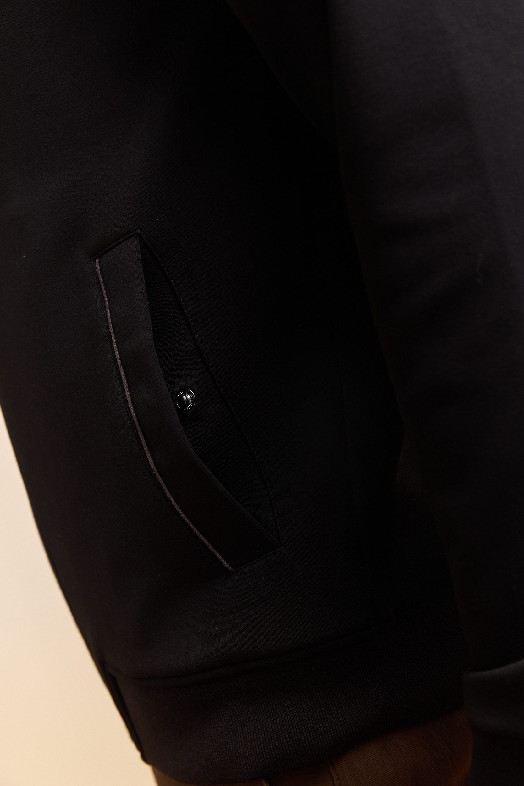 Cardigan avec zip matière mixte