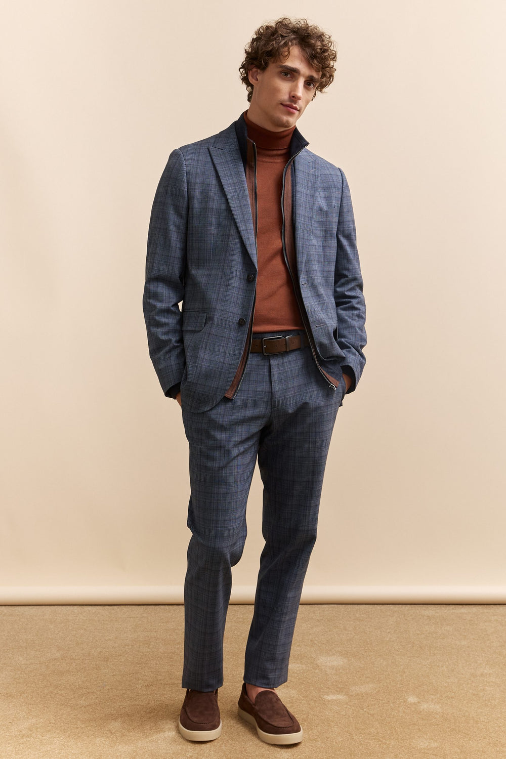 Cardigan avec zip matière mixte