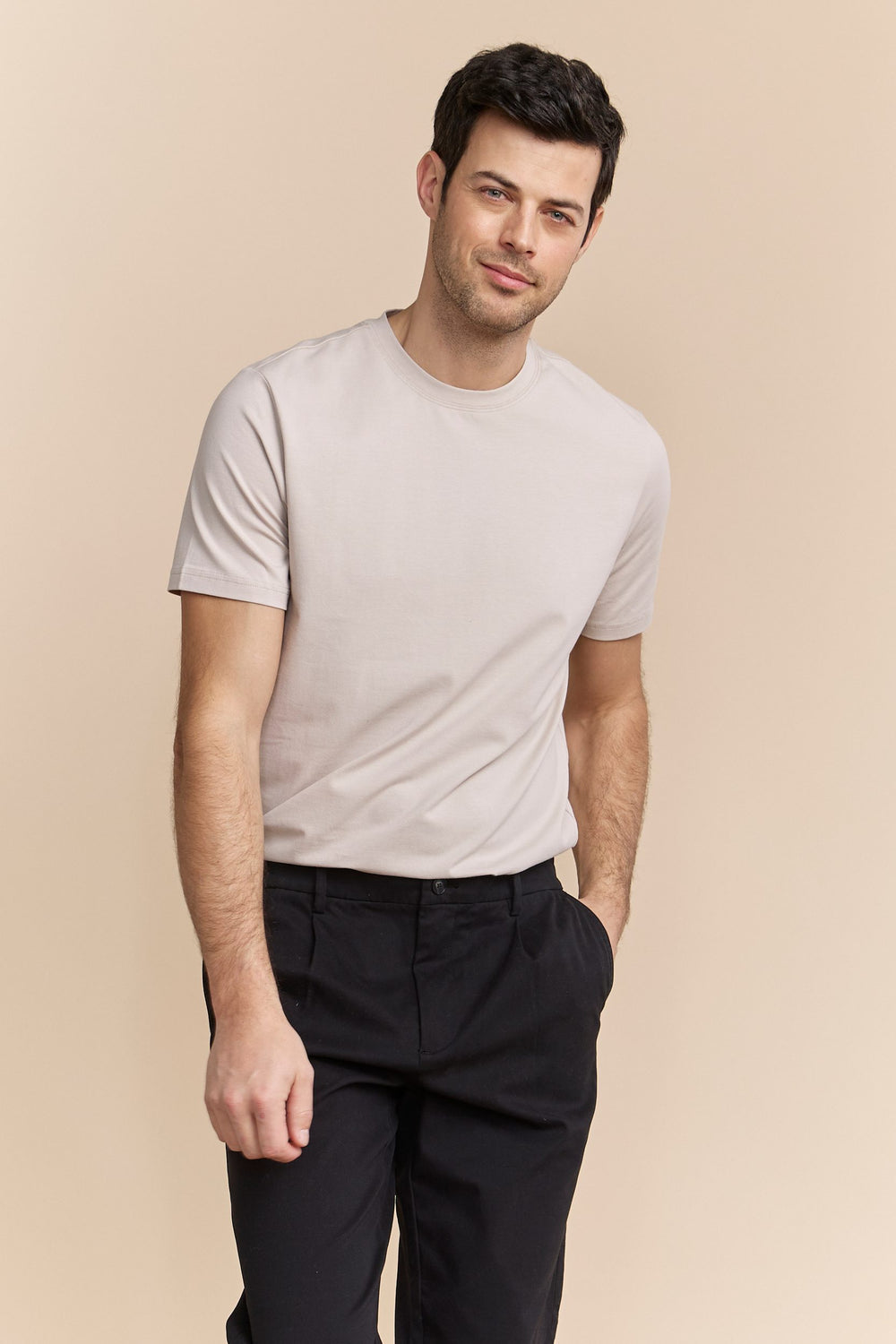 T-shirt with prints on the back