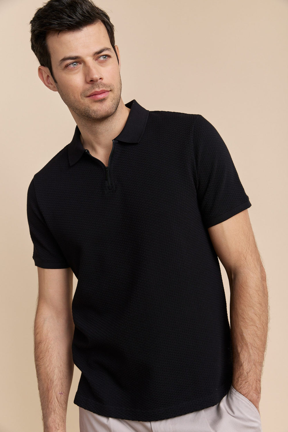 Polo jacquard