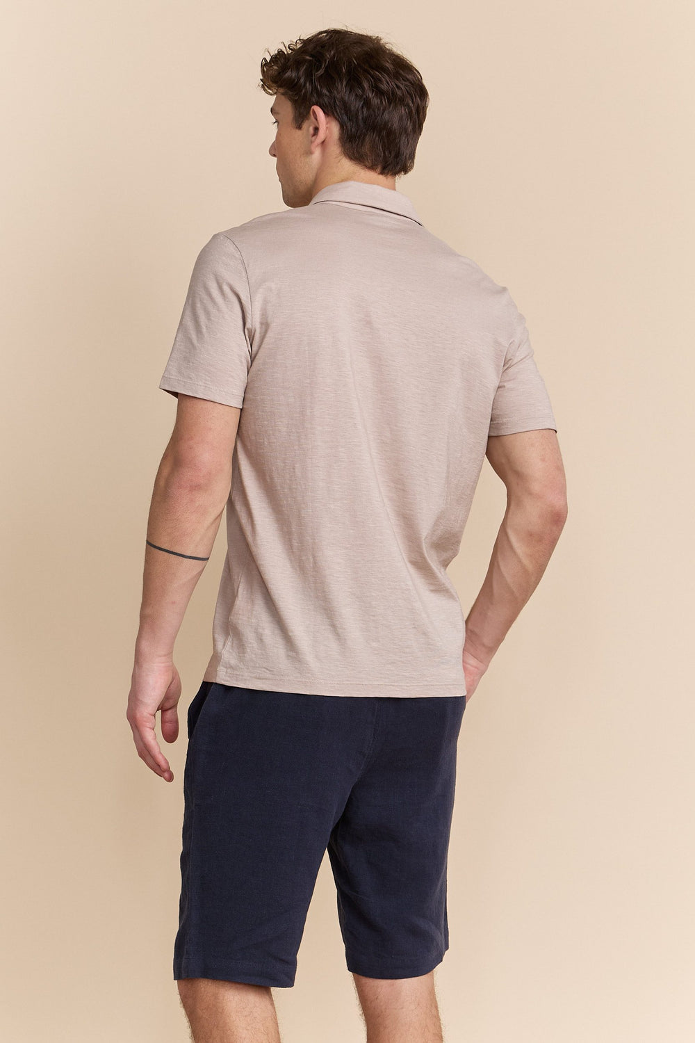 Mercerized jersey polo