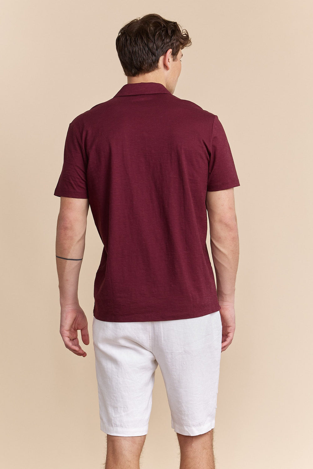 Mercerized jersey polo