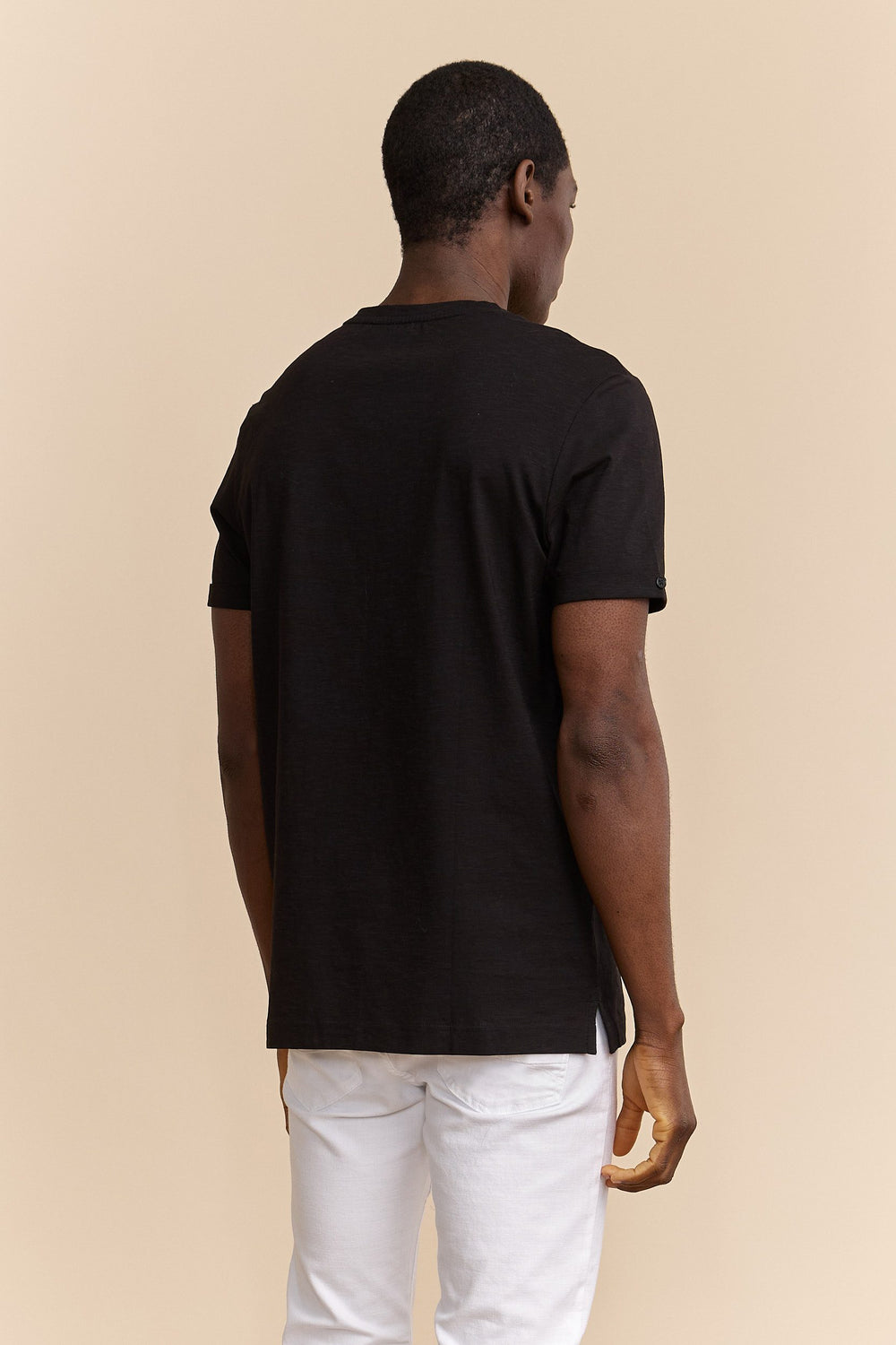 Mercerized slub jersey t-shirt