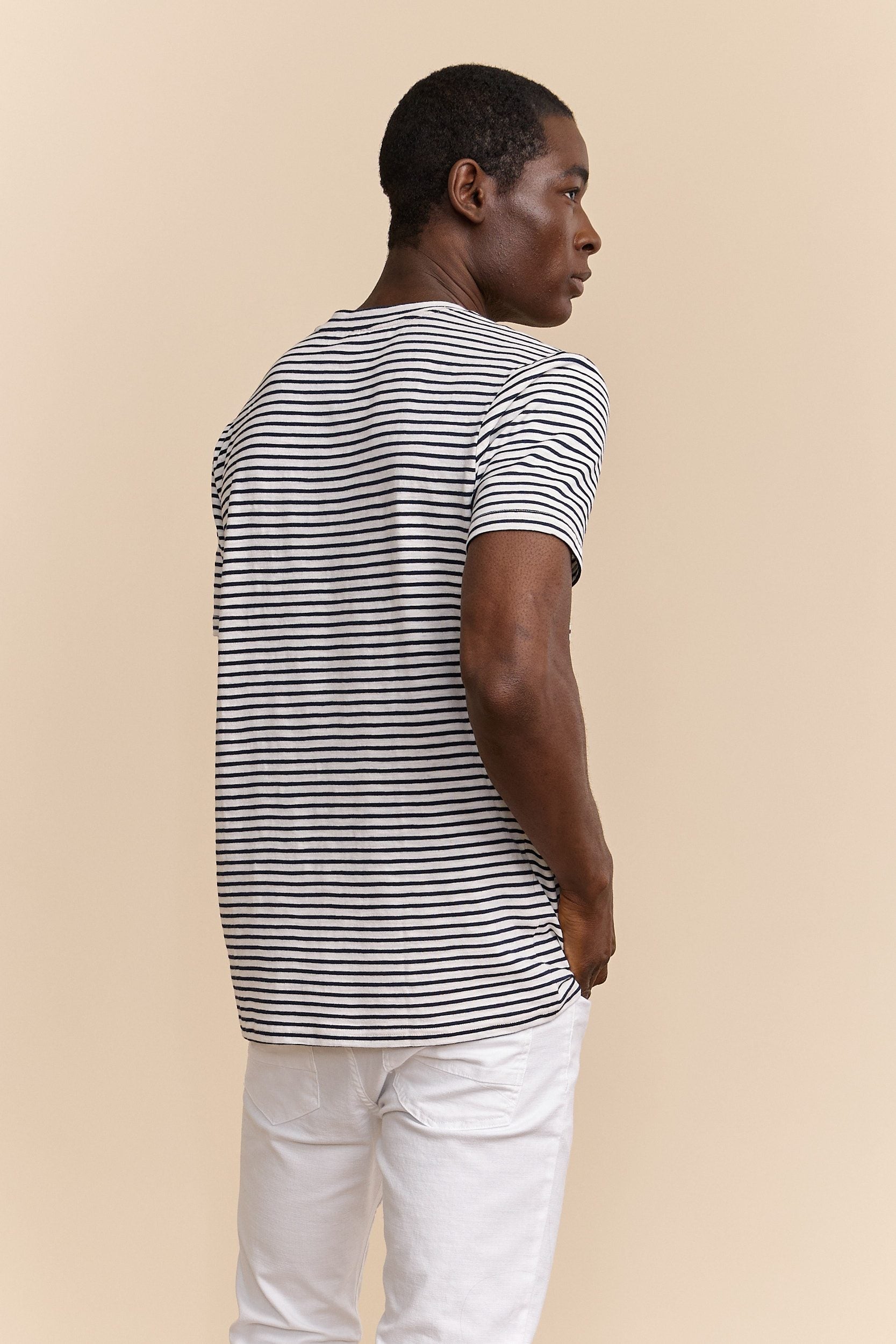 Sailboat print striped t-shirt