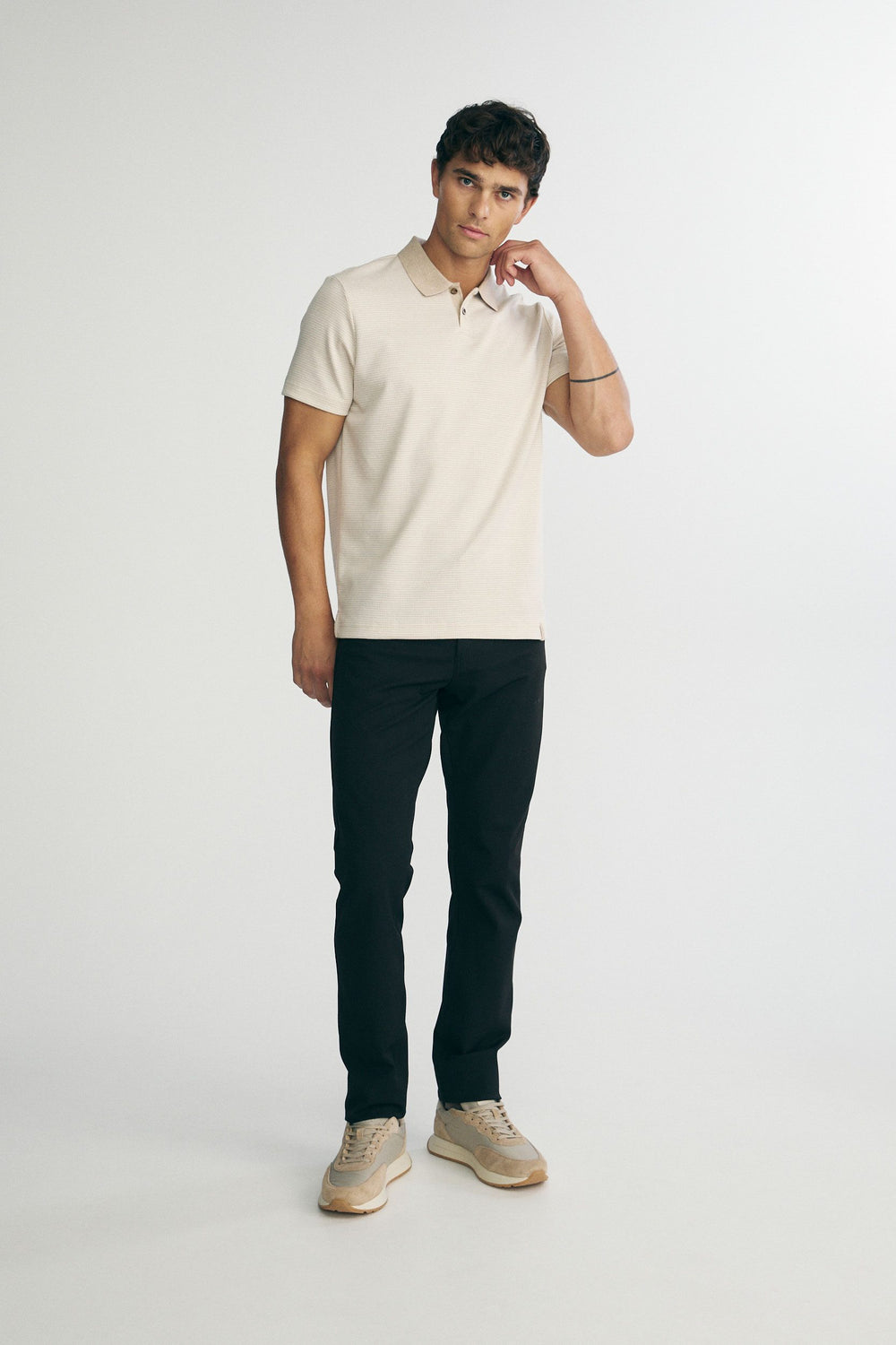 Polo pied-de-poule