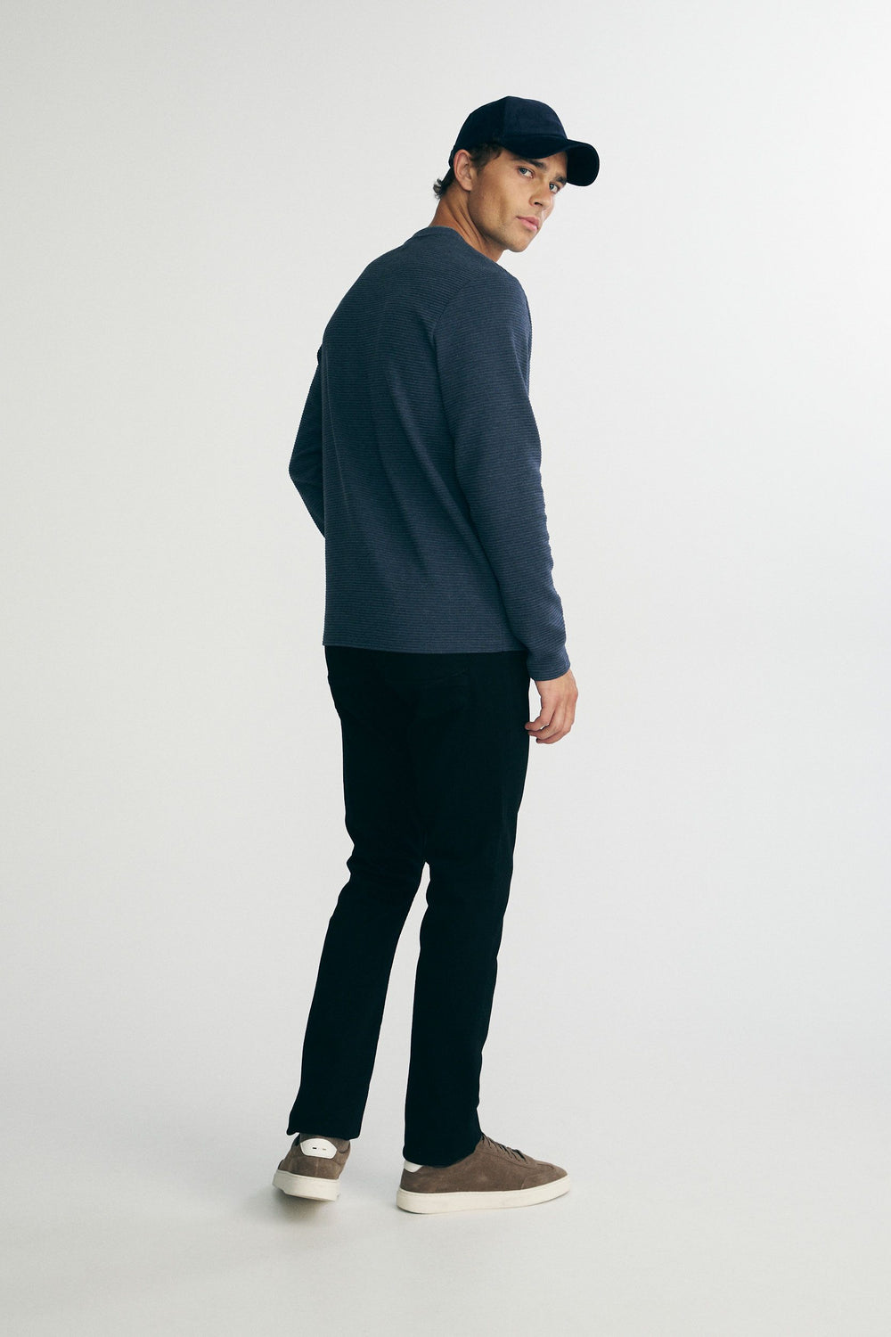 T-shirt col rond ottoman