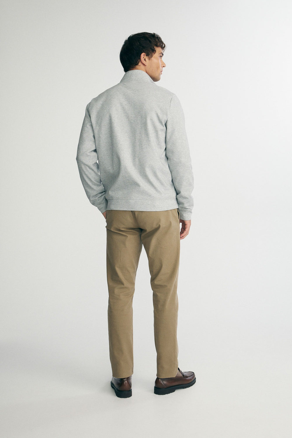 Cardigan à col montant avec zip