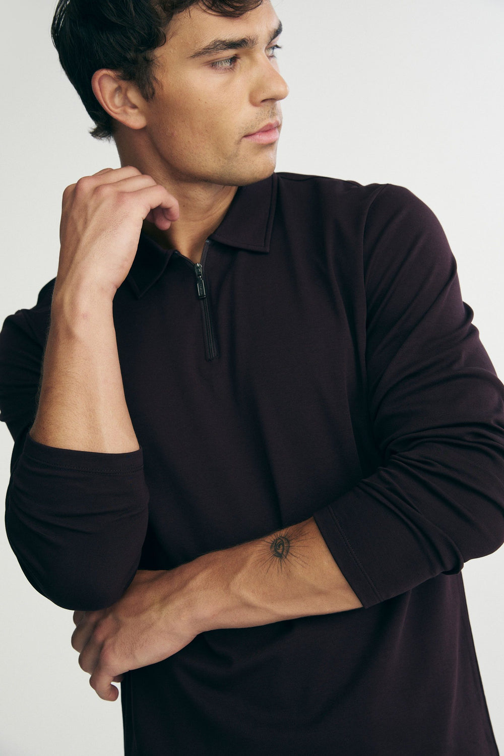 Polo manches longues pima coton