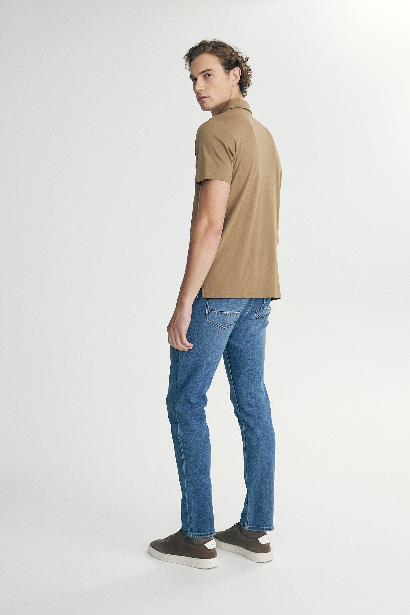 Polo with zip