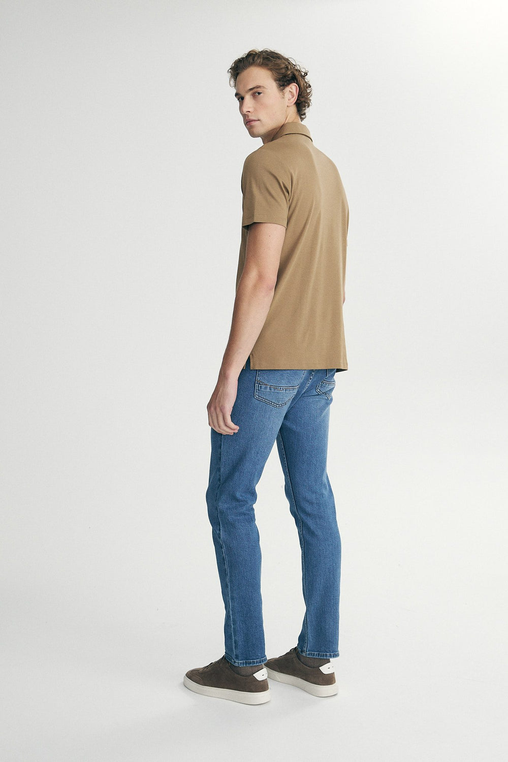 Polo with zip