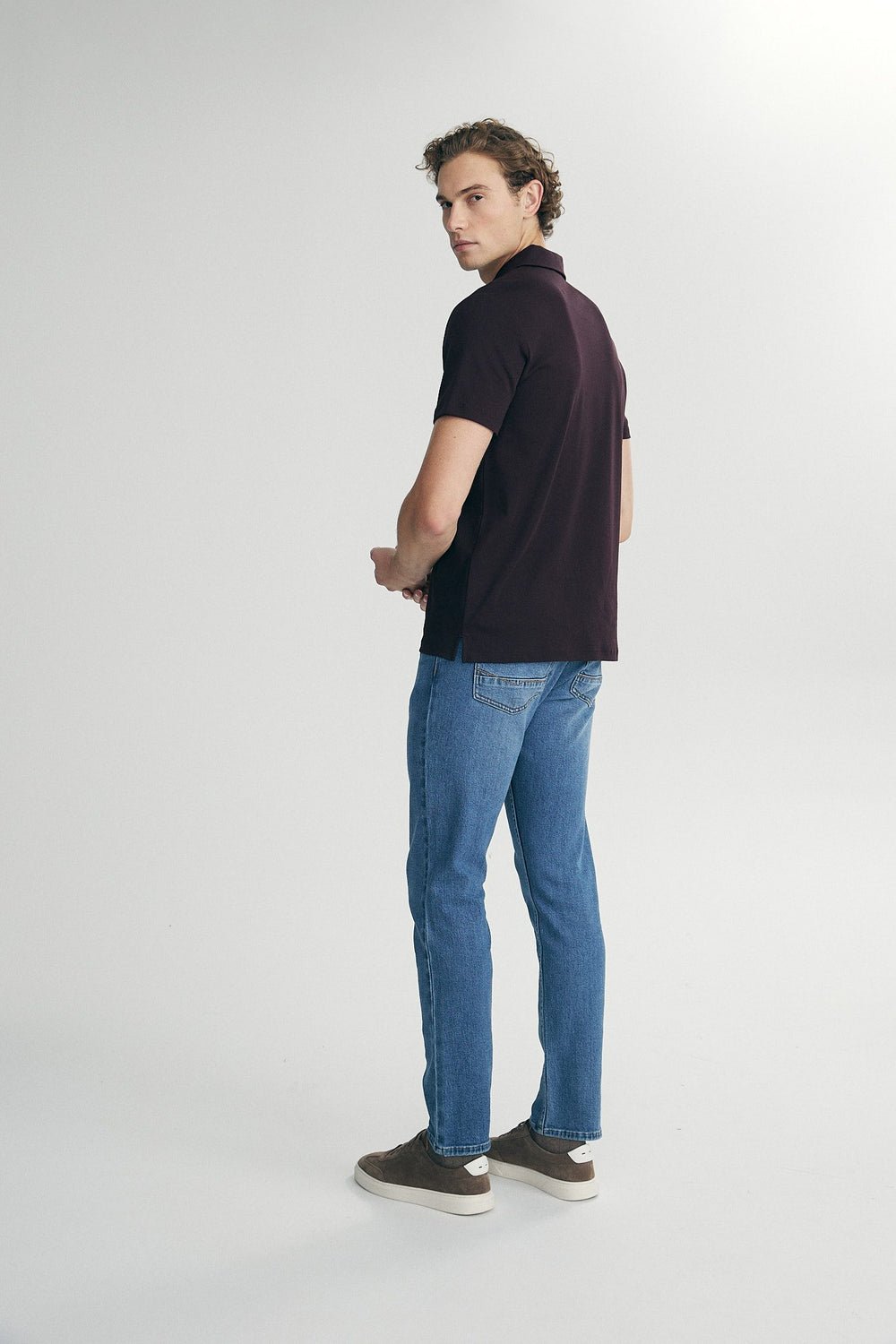 Polo with zip