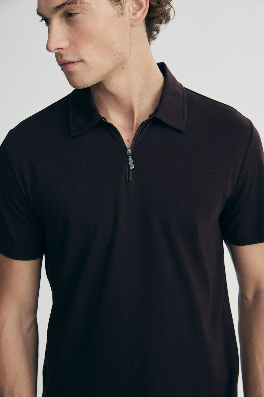 Polo with zip