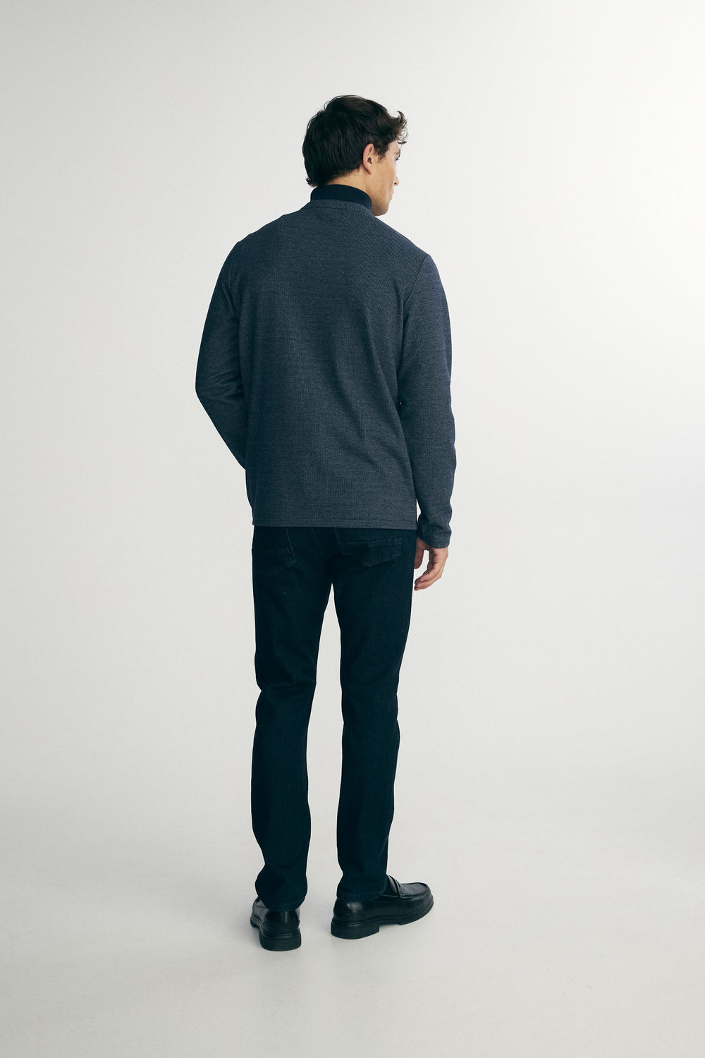T-shirt henley à manches longues