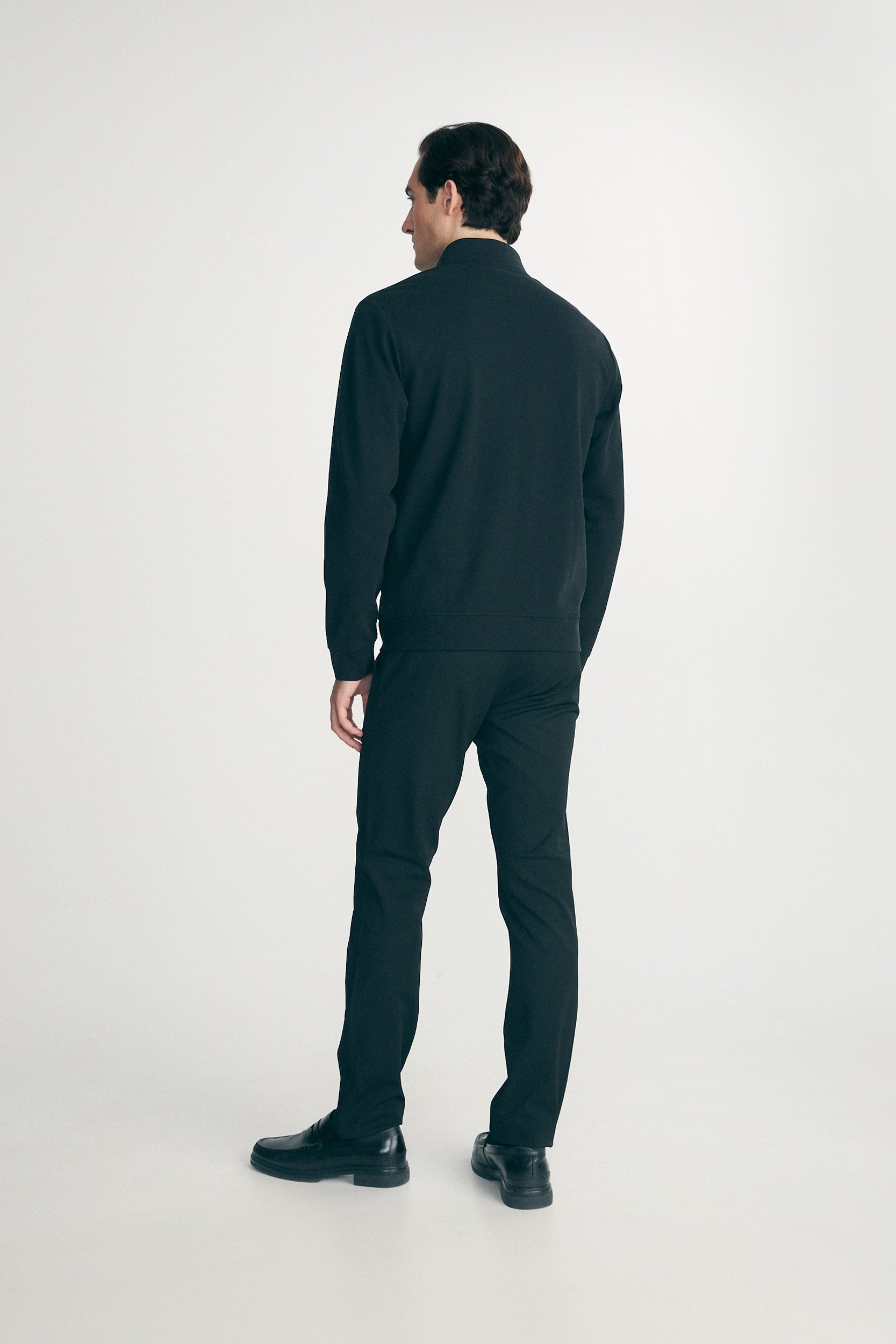 Cardigan col montant avec zip