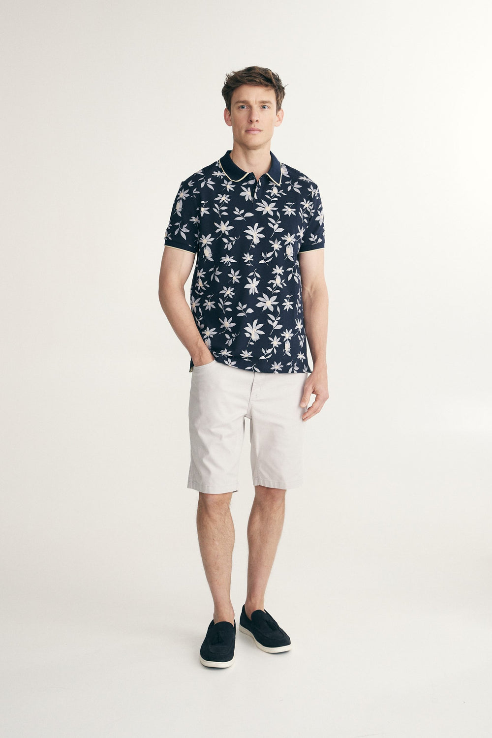 Polo avec détail au col