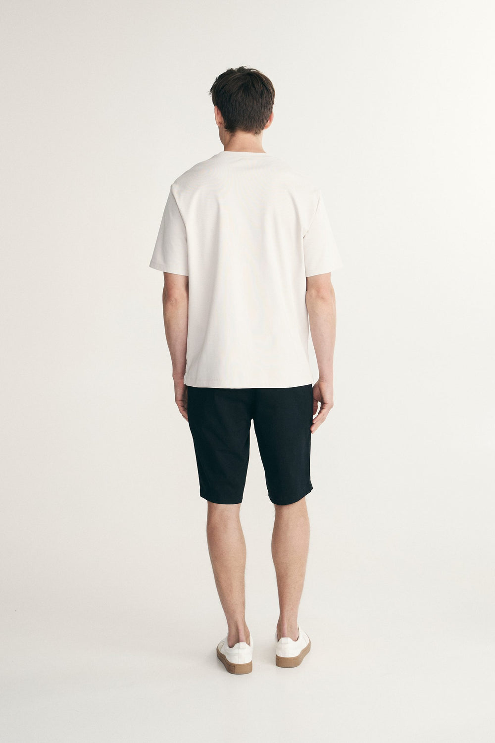 T-shirt en tissu côtelé texturé