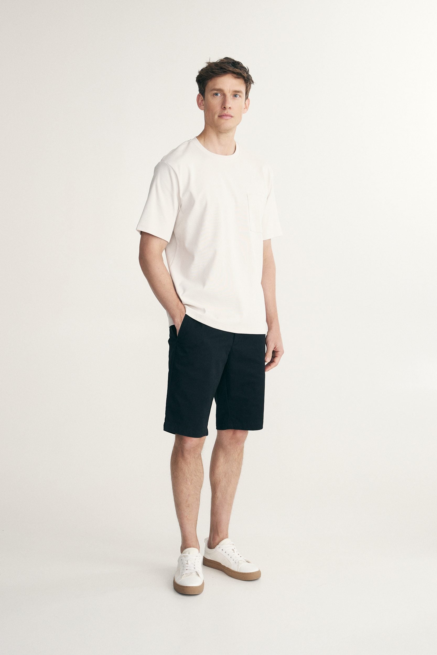 T-shirt en tissu côtelé texturé