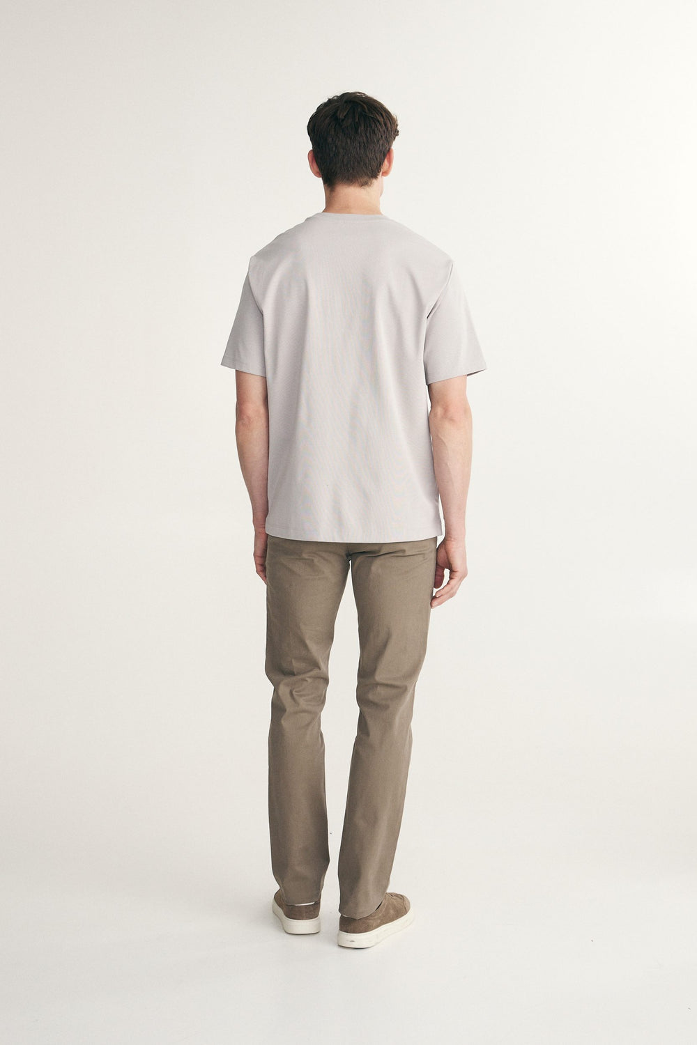 T-shirt en tissu côtelé texturé