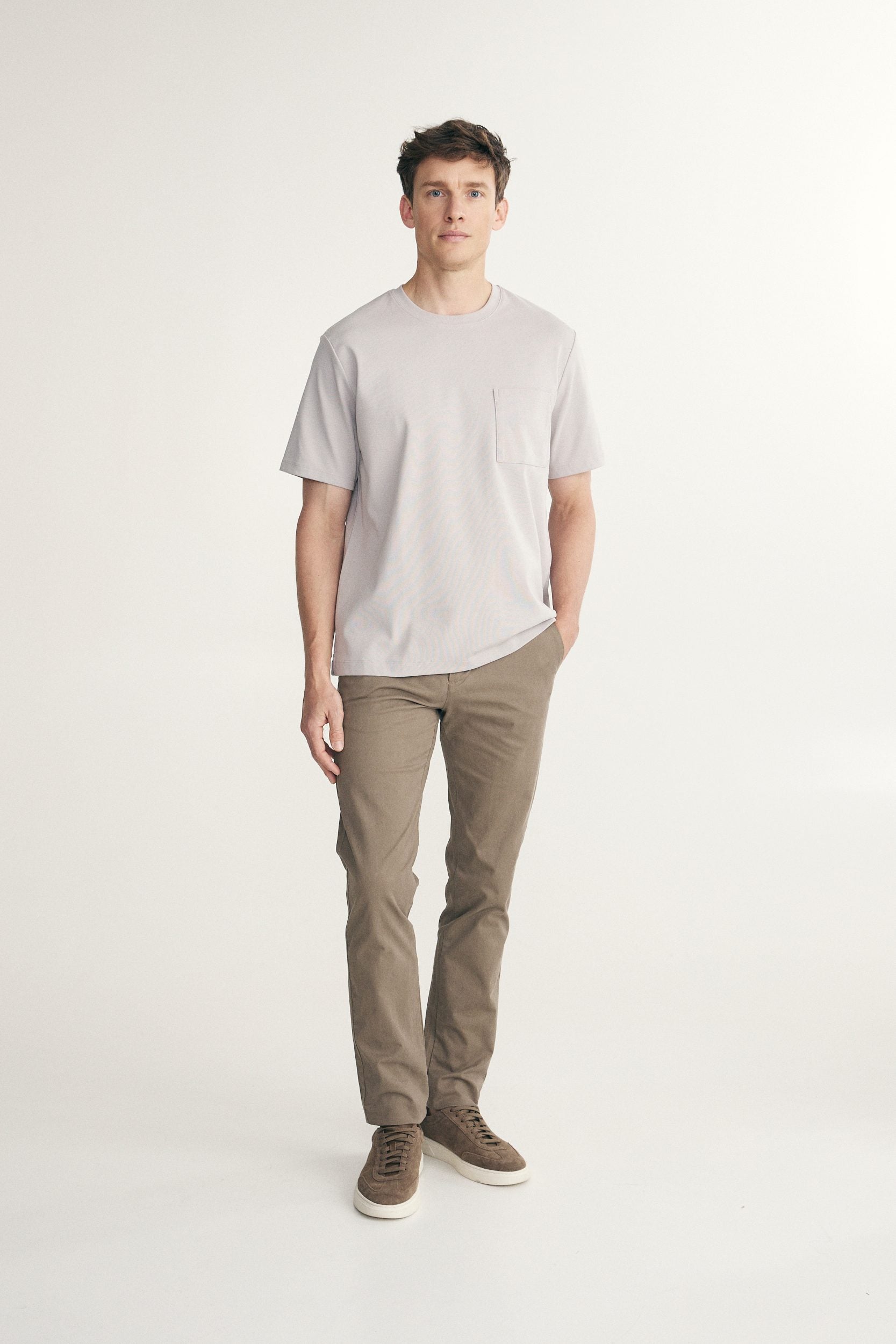 T-shirt en tissu côtelé texturé