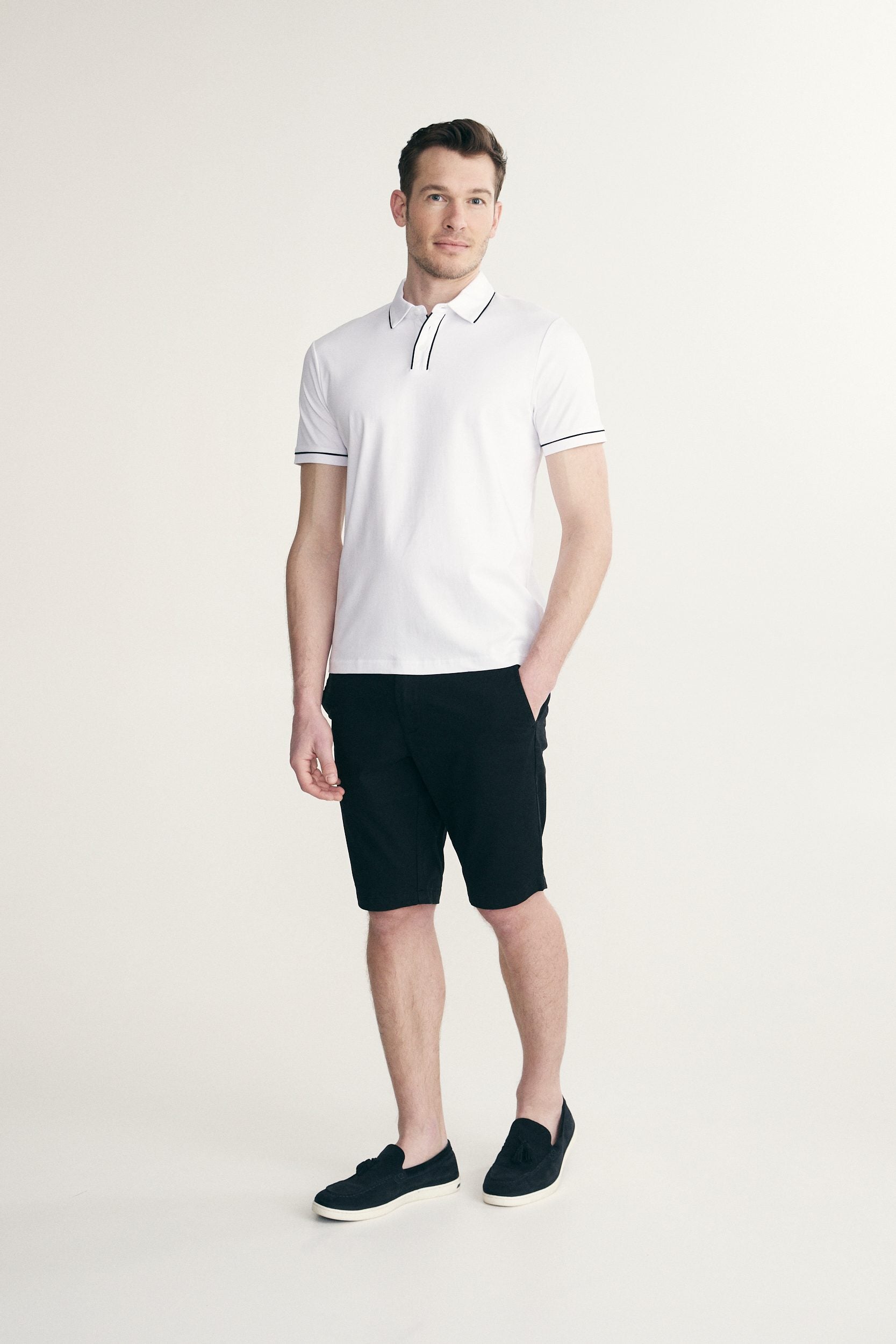 Polo jersey coton mercerisé