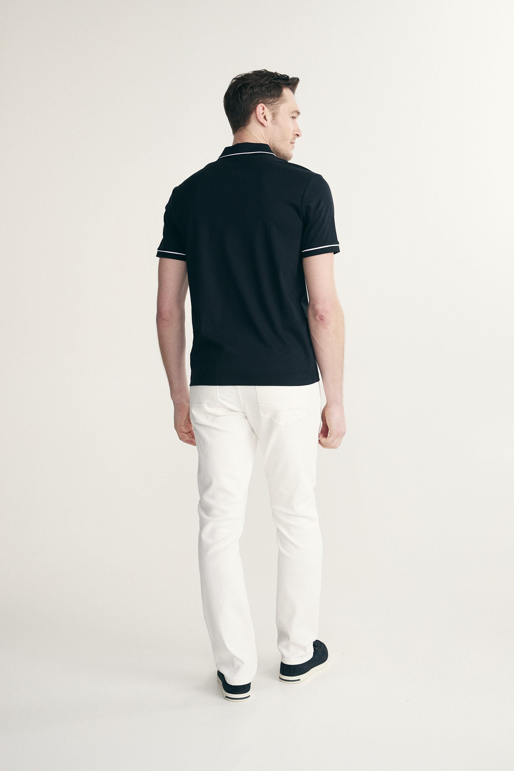 Polo jersey coton mercerisé