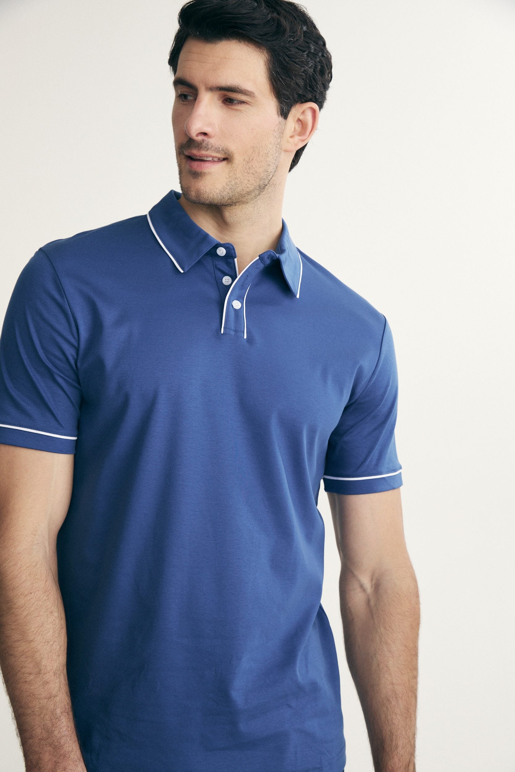 Polo jersey coton mercerisé