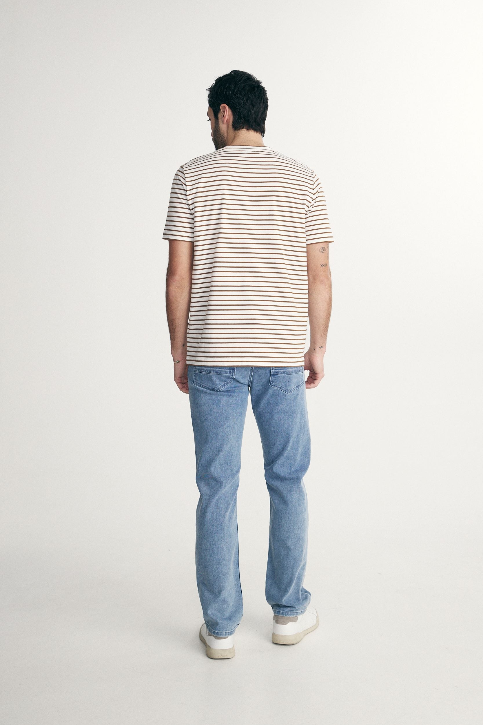 Striped crew neck t-shirt