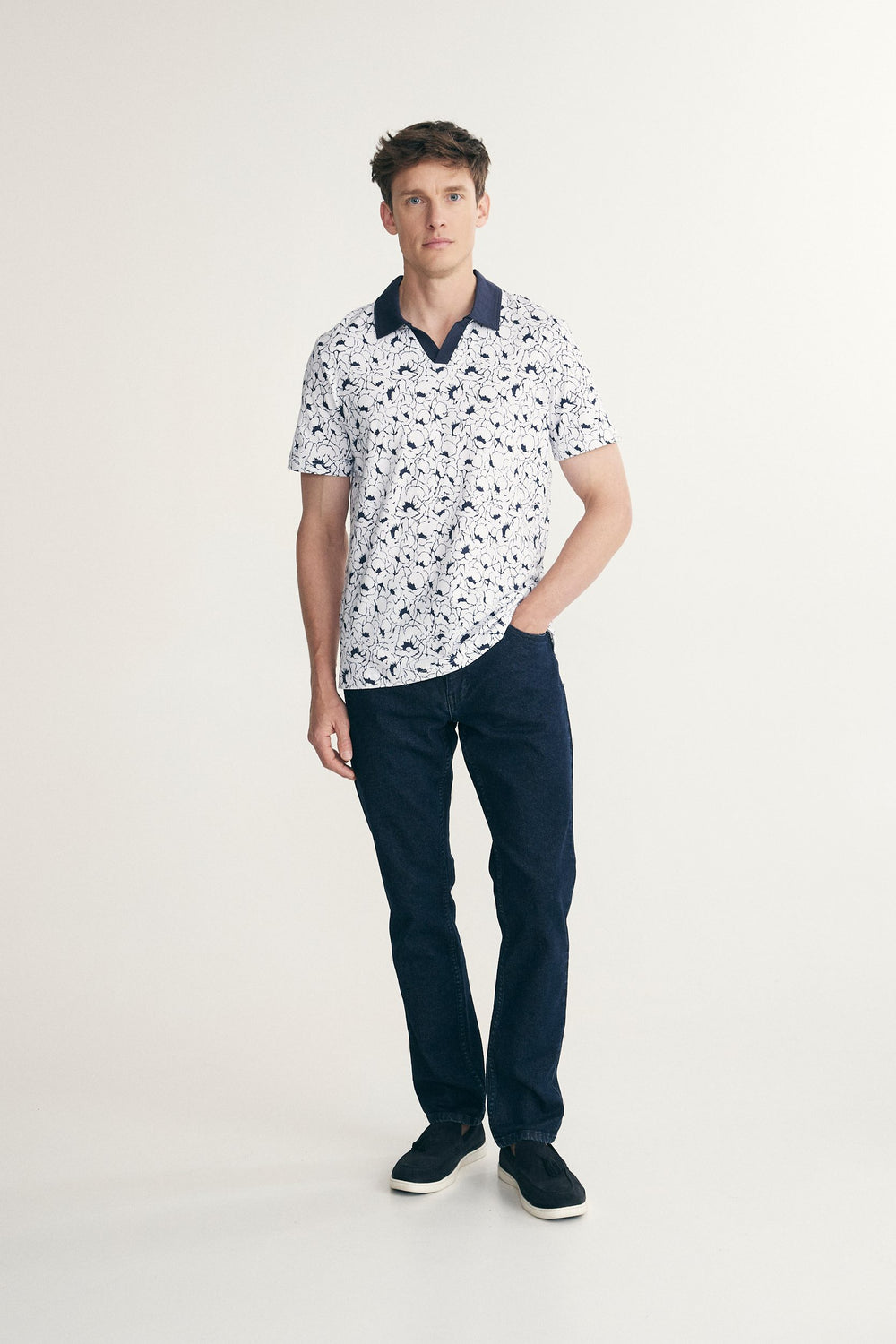 Polo johnny jersey coton imprimé