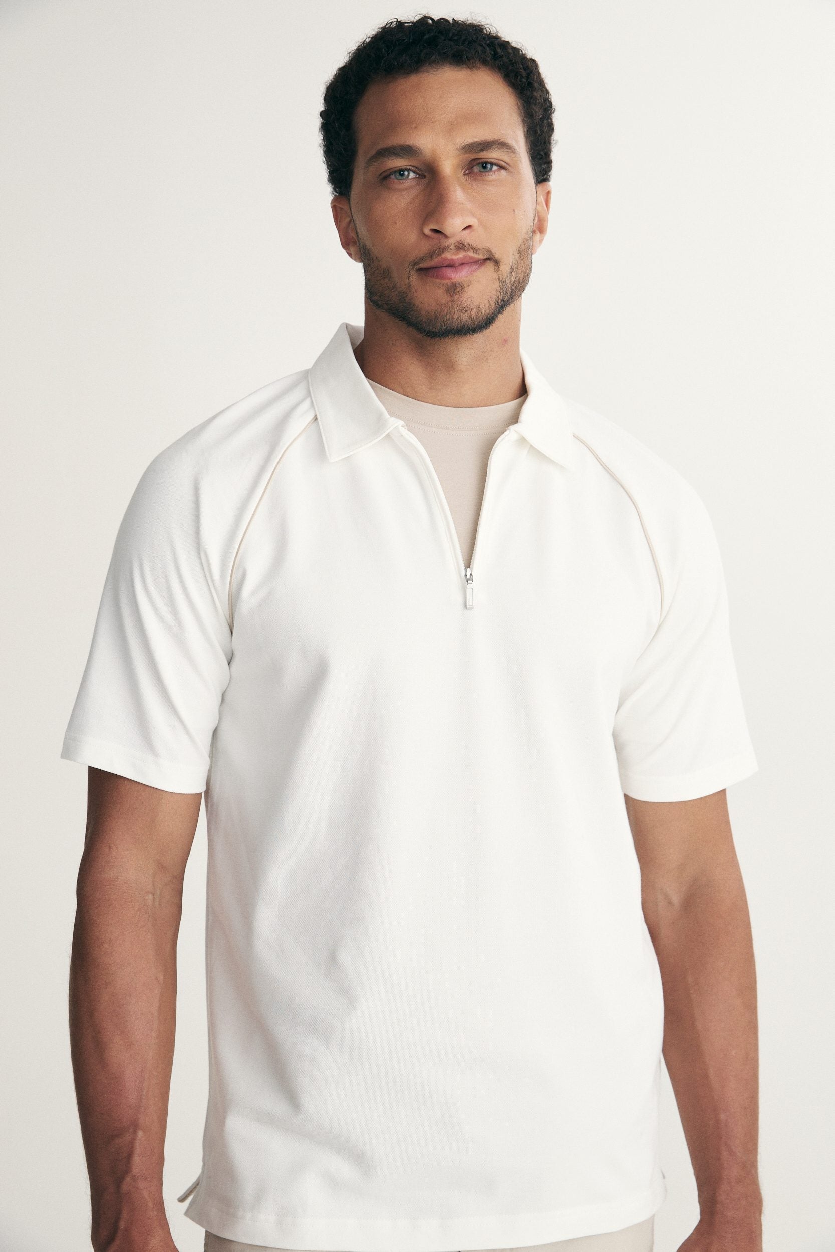 Raglan sleeve polo