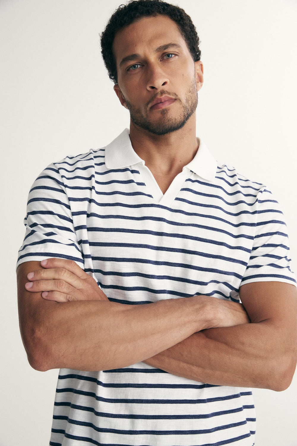 Polo johnny rayé