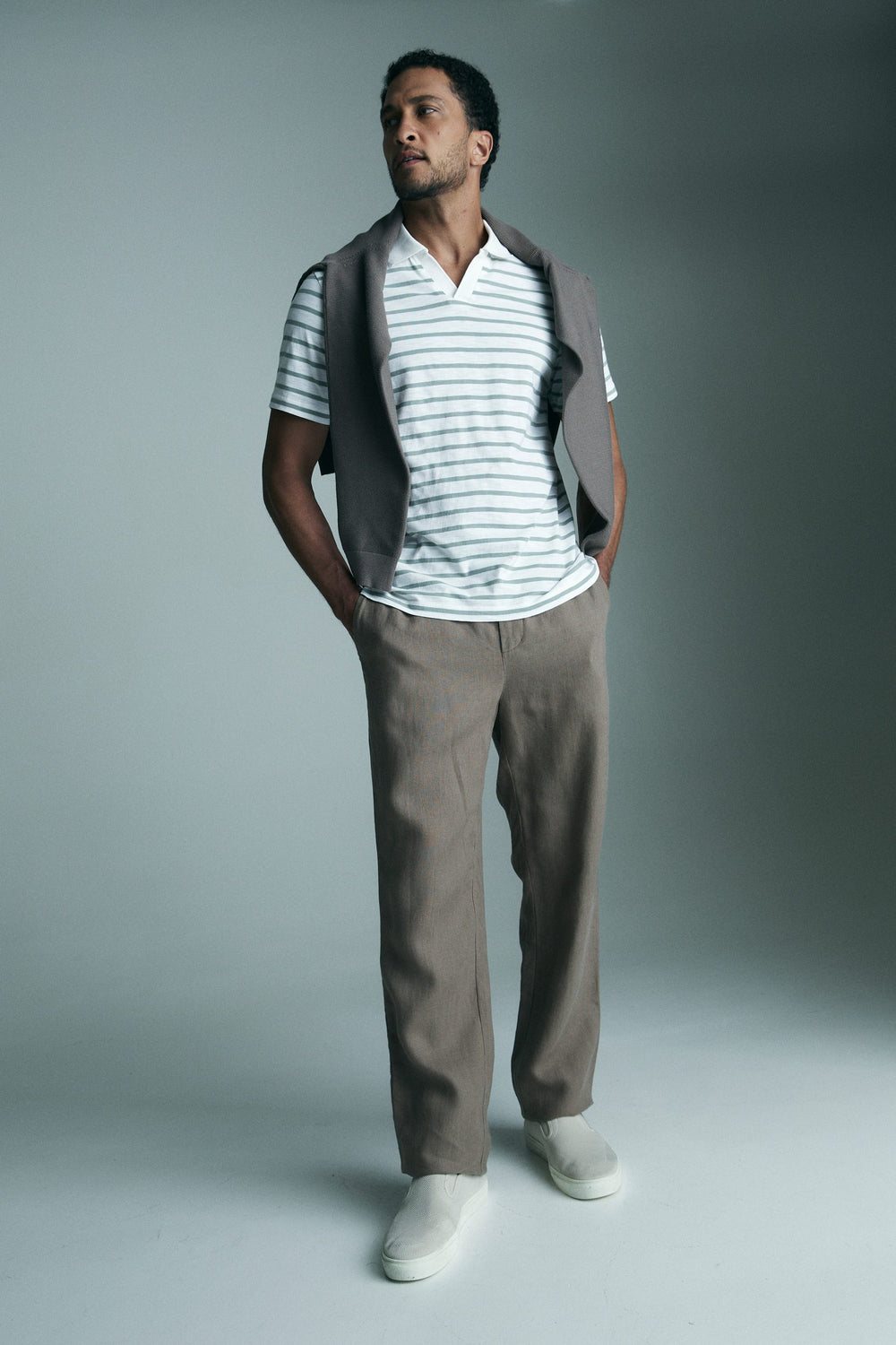 Polo johnny rayé