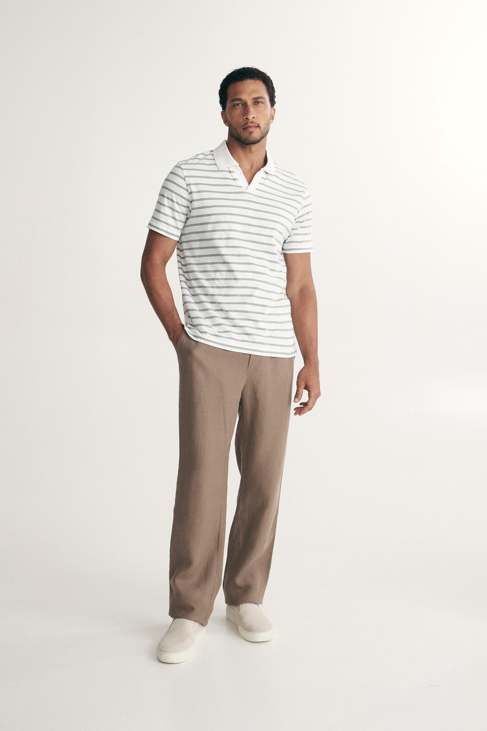 Polo johnny rayé