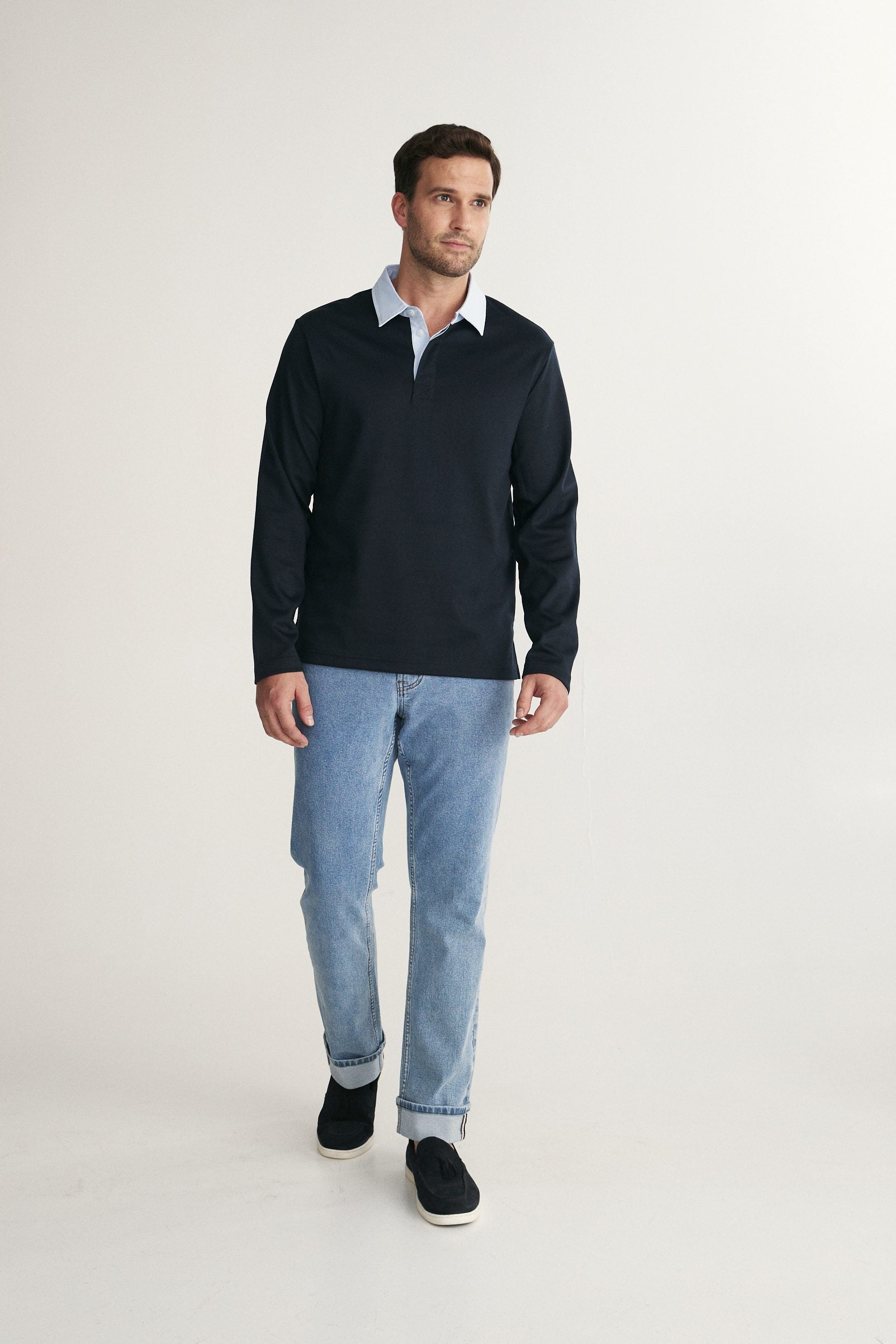 Long Sleeve Rugby Polo