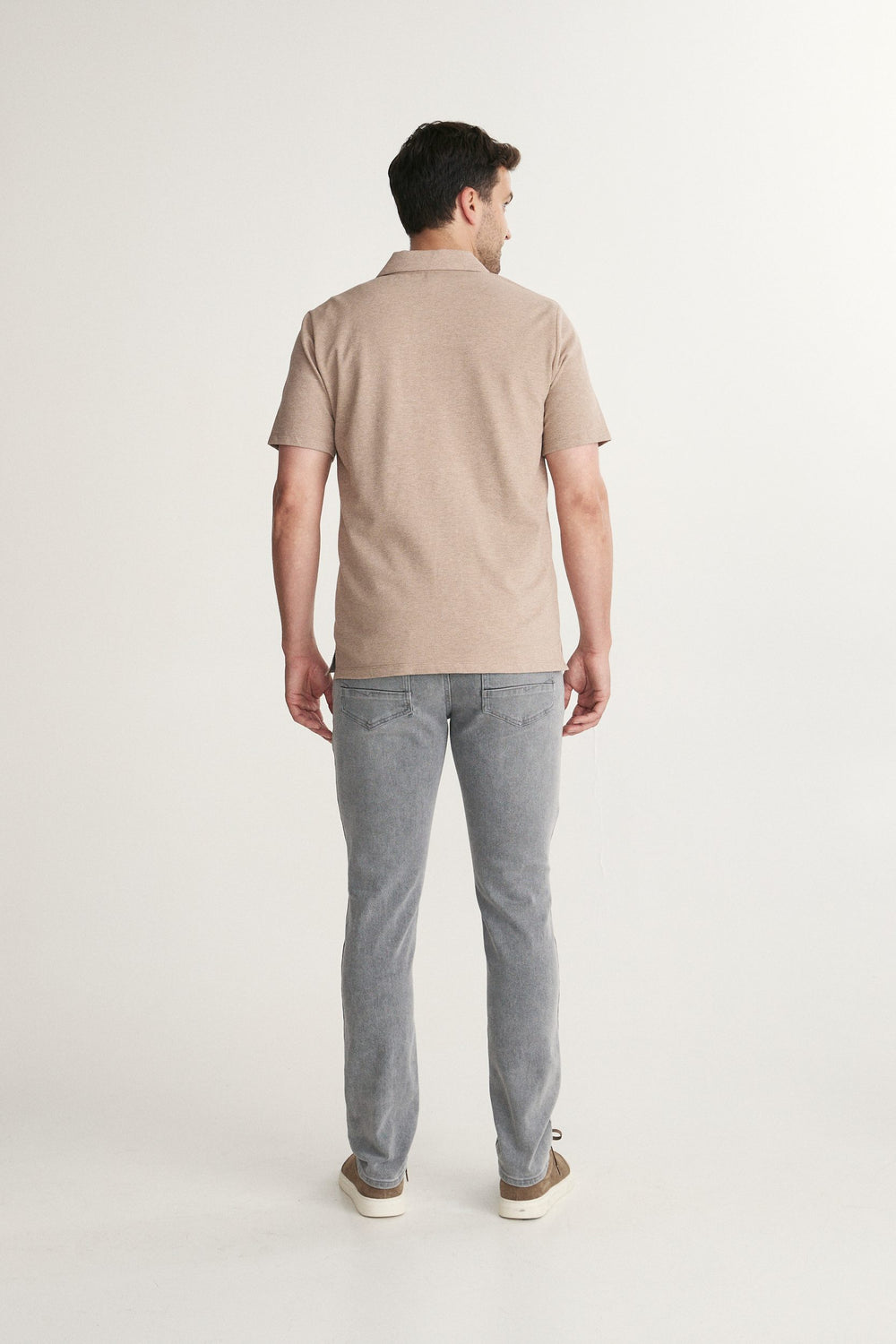 Textured Polo with Contrast Details