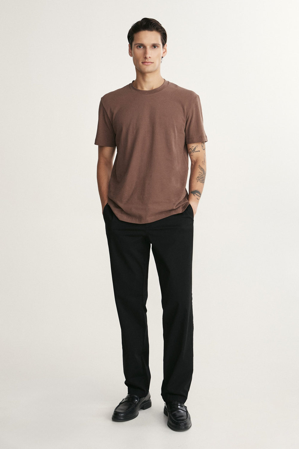 T-shirt en coton brossé