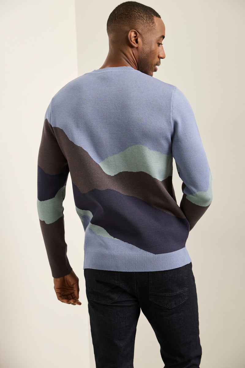 Panorama jacquard sweater