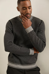 Reversible Herringbone Sweater