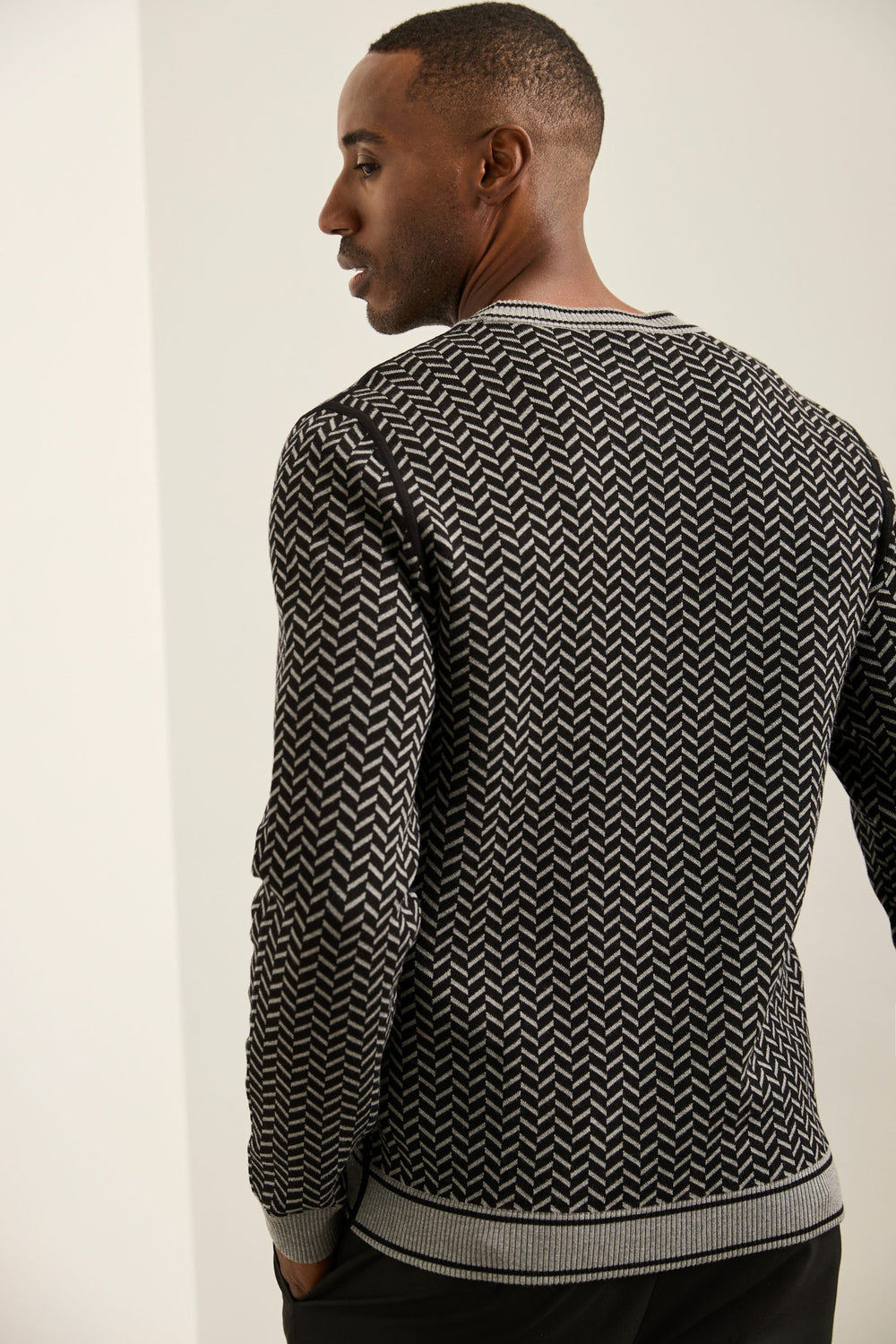 Reversible Herringbone Sweater