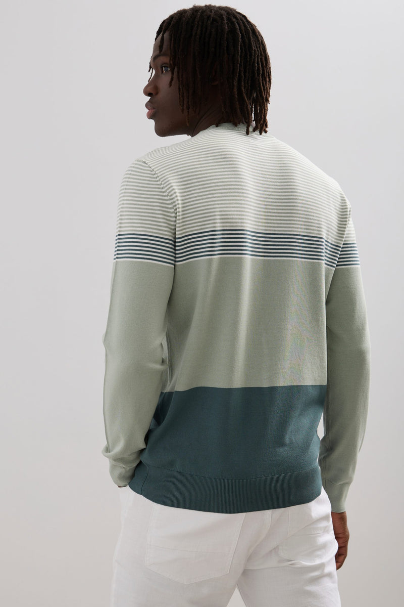 Block Stripe Sweater