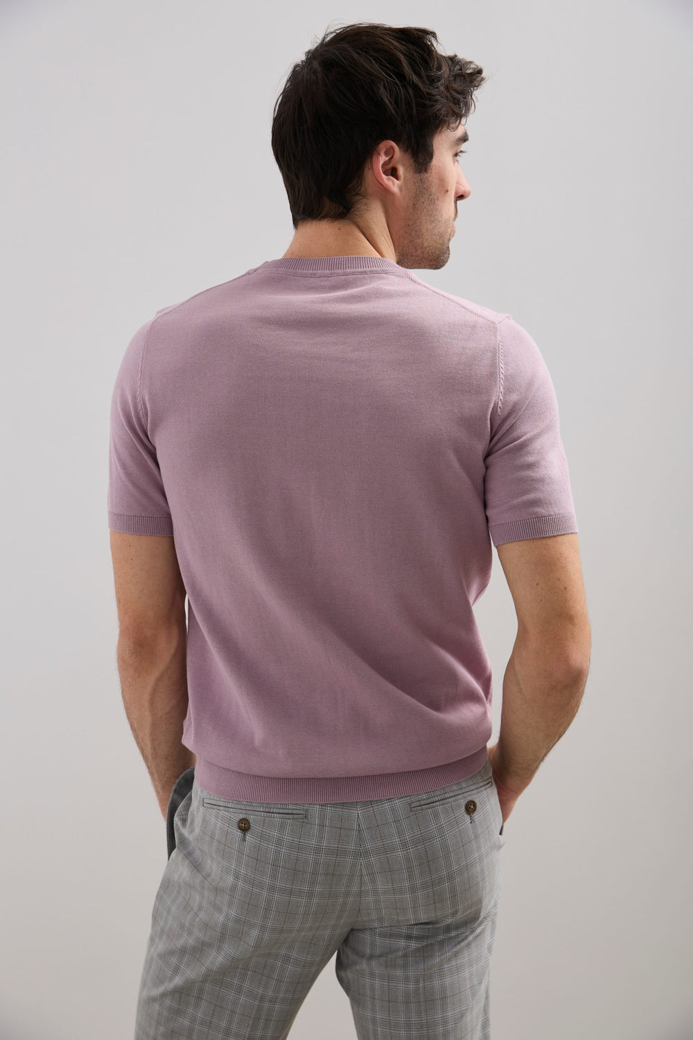 Pull tricot à manches courtes