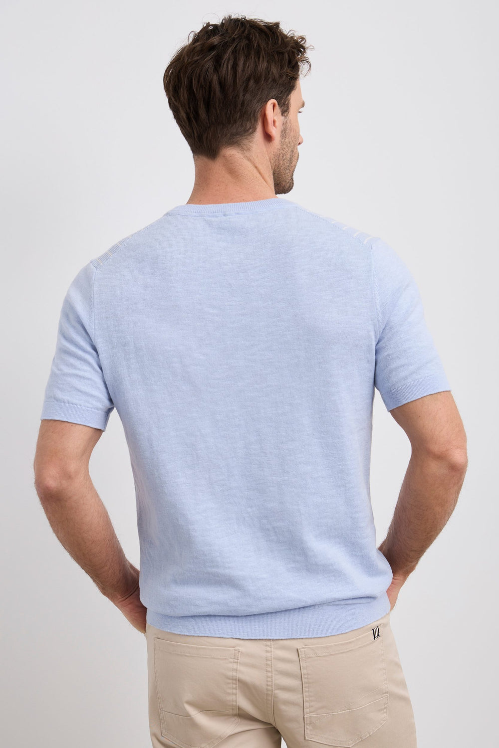 Pull rayé manches courtes